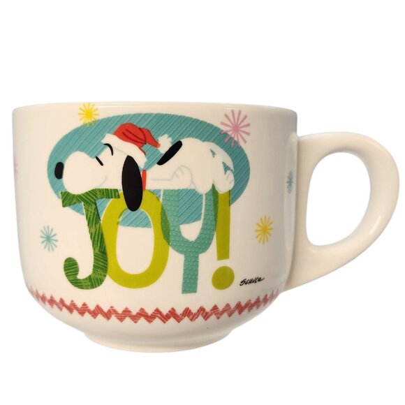 Large Peanuts SNOOPY Hallmark Christmas Holiday Coffee Soup Mug NEW! - Picture 1 of 6